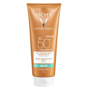 Lapte hidratant Vichy CAPITAL SOLEIL pentru fata si corp SPF50, 300 ml