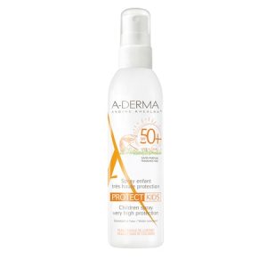 Spray cu protectie solara A-Derma Protect Kids pentru copii SPF 50+