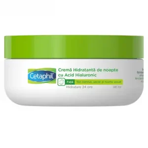 Crema hidratanta de noapte cu acid hialuronic, 48ml, Cetaphil